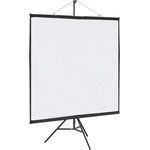 vidaXL Beamer Leinwand mit Stativ 67 Zoll 1:1, Heimkino-Leinwand, matte Bildschirmoberfläche, stabiles Stativ