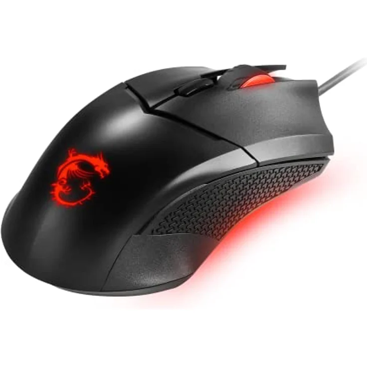 MSI CLUTCH GM08 Optical Gaming Mouse ''4200 DPI Optical Sensor, 6 Programmable button (Kabelgebunden), Maus, Schwarz – Bild 5