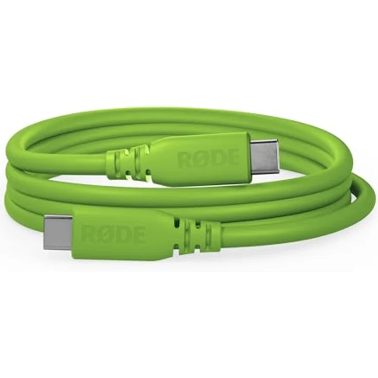 RØDE SC27 SuperSpeed USB-C zu USB-C Kabel für schnelle Datenübertragung bis zu 5 Gbps und 60W Stromversorgung (2m, Grün) – Bild 1