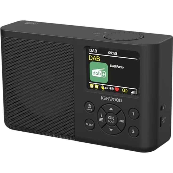 Kenwood CR-M33DAB-B - Tragbares DAB+ Radio mit Bluetooth, integriertem Li-Ion Akku & 6,1cm Farbdisplay, Schwarz – Bild 2