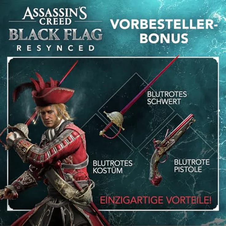 UBISOFT Assassin's Creed Black Flag Resynced - Launch Edition [PlayStation 5], Next-Gen Open World mit Raytracing und Dolby Atmos, verbesserte Stealth- und Kampfdynamik, exklusive Inhalte – Bild 3