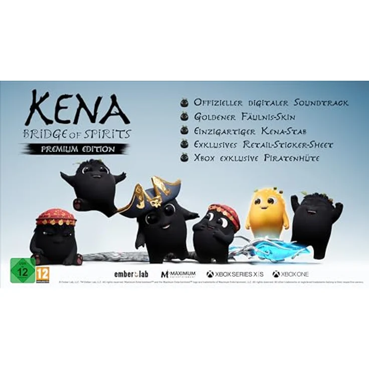 maximum entertainment uk limited Kena: Bridge of Spirits - Premium Edition [XBX], story-basiertes Action-Abenteuer mit Erkundung und schnellen Kämpfen, inkl. Sticker-Sheet und digitale Inhalte – Bild 2