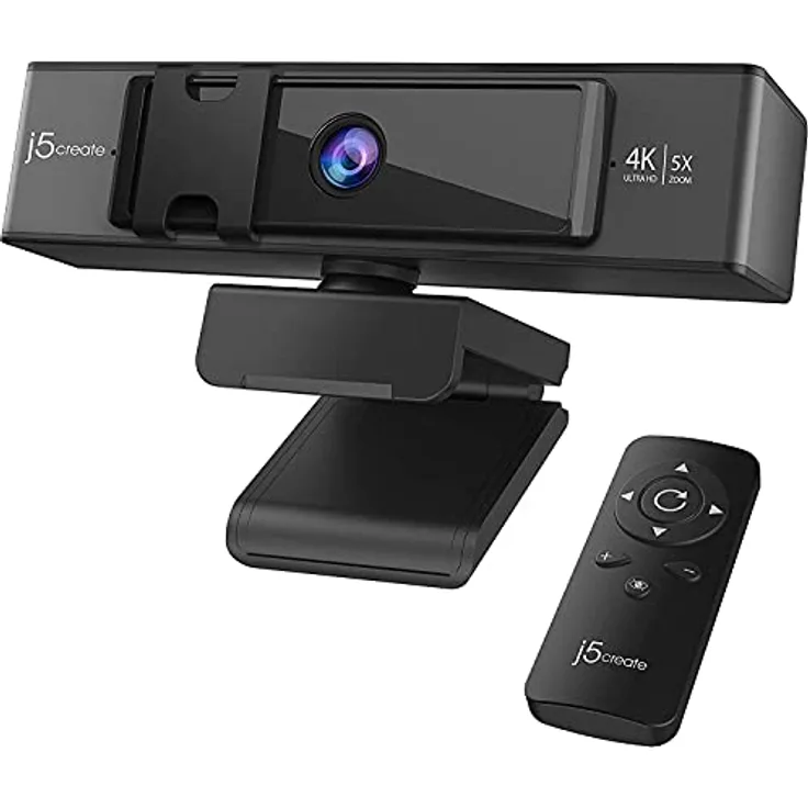 j5Create JVCU435 (8.60 Mpx), Webcam, Schwarz