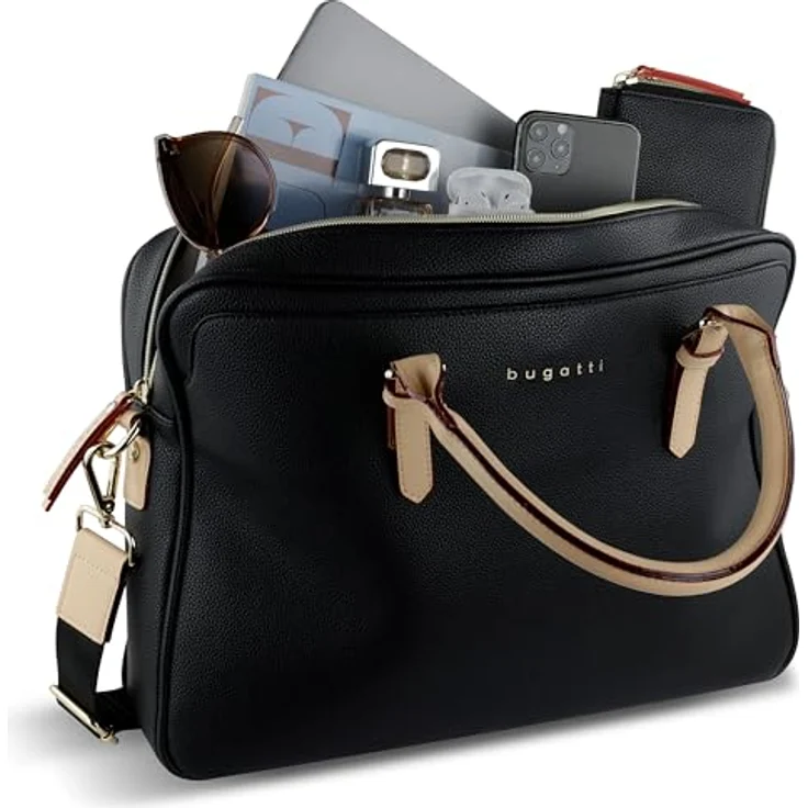 Bugatti Aktentasche ELLA, Laptop-Tasche mit integrierten Kartenfächern, violett – Bild 6
