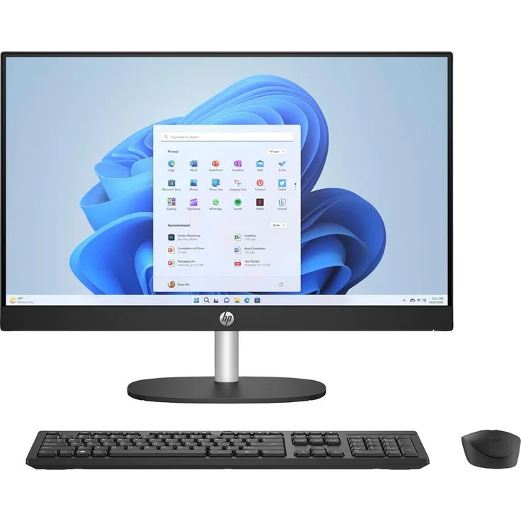 HP 24-cr0332nw AIO, AMD Ryzen 7 7730U, 23,8" FHD IPS, 16GB DDR4 RAM, 512GB SSD, Radeon 680M, LAN, Windows 11, Weiß