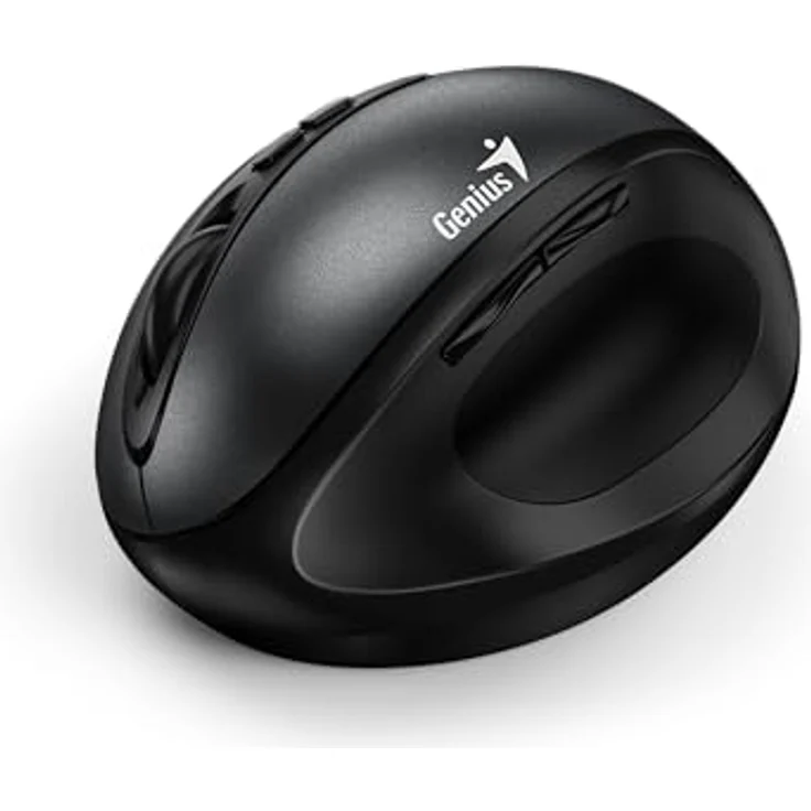 Genius ERGO 8300S, Vertikale kabellose Maus, ergonomisch und leise, eisengrau