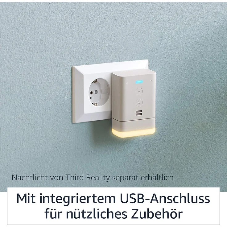 Amazon Echo Flex (1. Generation, 2019) – Steuern Sie Smart Home-Geräte mit Alexa, Smart Assistant, weiß – Bild 10