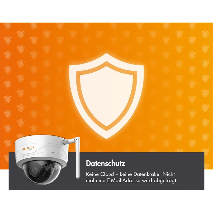 Lupus LE204 WLAN IP Domekamera, Überwachungskamera für außen, SD Aufzeichnung, Deutscher Hersteller, kabellos via WLAN, Nachtsicht, Metallgehäuse, inkl. PC/Mac-Software, ohne Akku, weiß – Bild 4