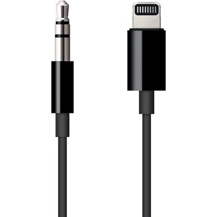 Apple Lightning auf 3,5 mm Audiokabel, 1,2 m, schwarz – Bild 1