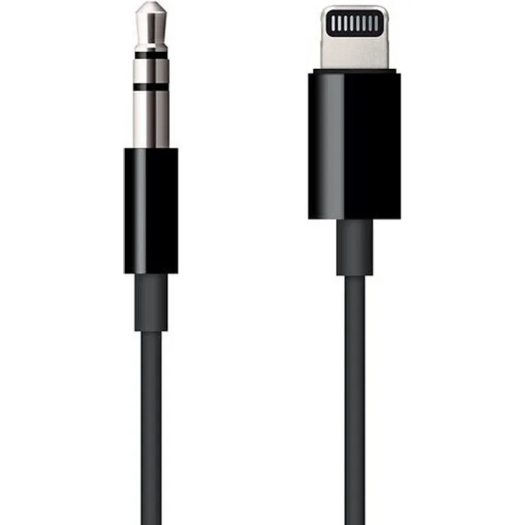 Apple Lightning auf 3,5 mm Audiokabel, 1,2 m, schwarz