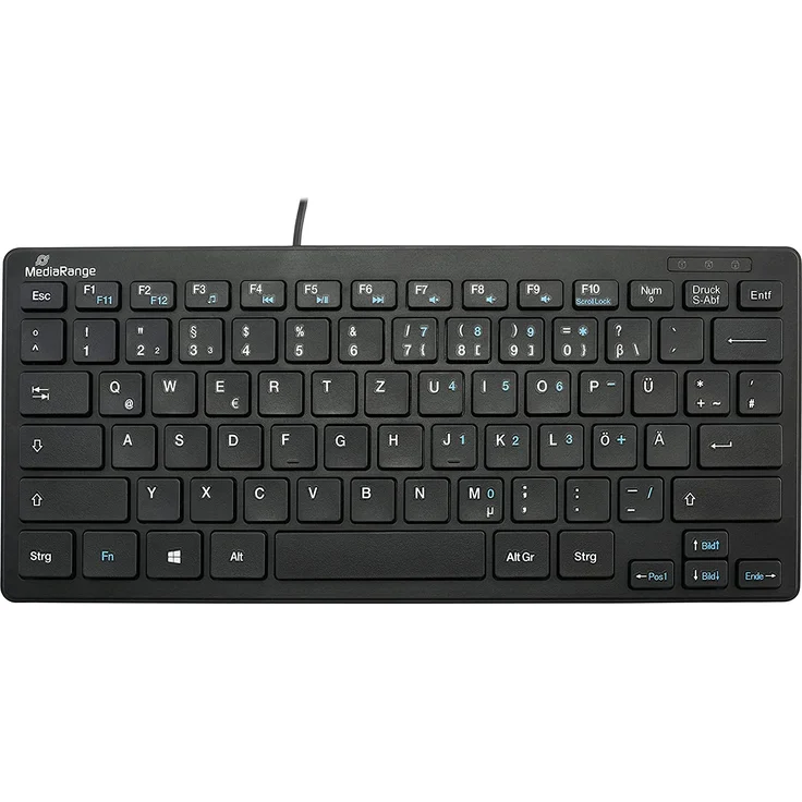 MediaRange MROS112 - Tastatur - USB - QWERTZ - Schwarz (MROS112) – Bild 1