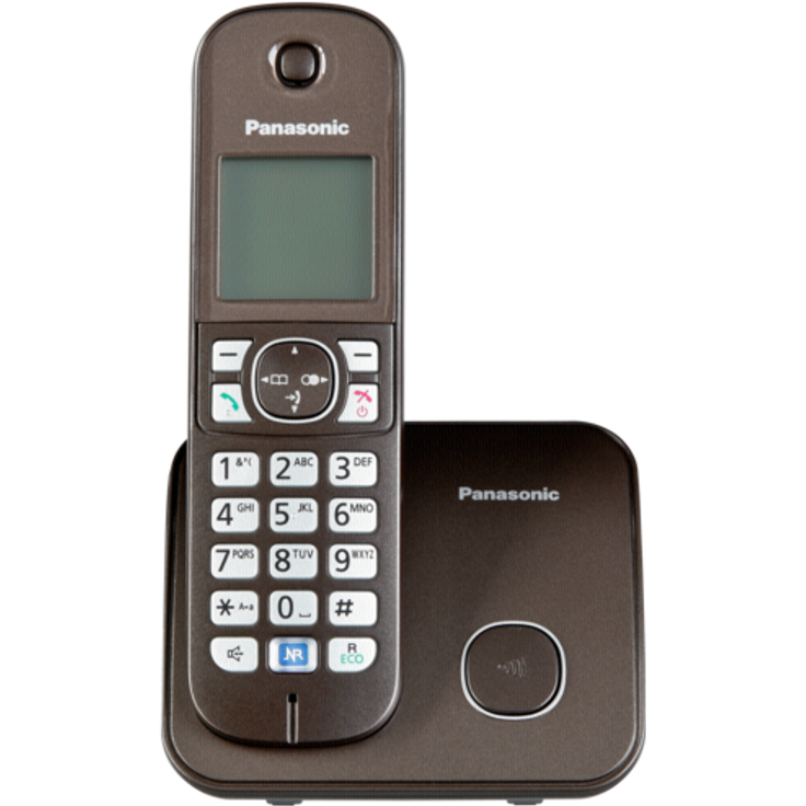 Panasonic KX-TG6811GA DECT-Telefon schnurlos, GAP Telefon, Festnetz, mocca-braun – Bild 2