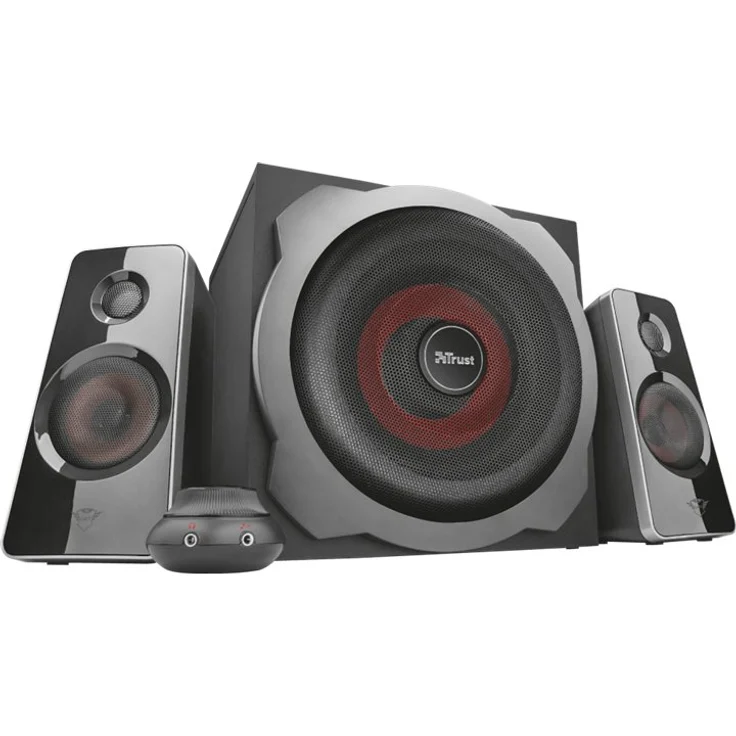 Trust GXT 38 2.1 Gaming Lautsprechersystem mit Subwoofer (für Smartphone-PC- Tablet, 120 Watt) – Bild 5
