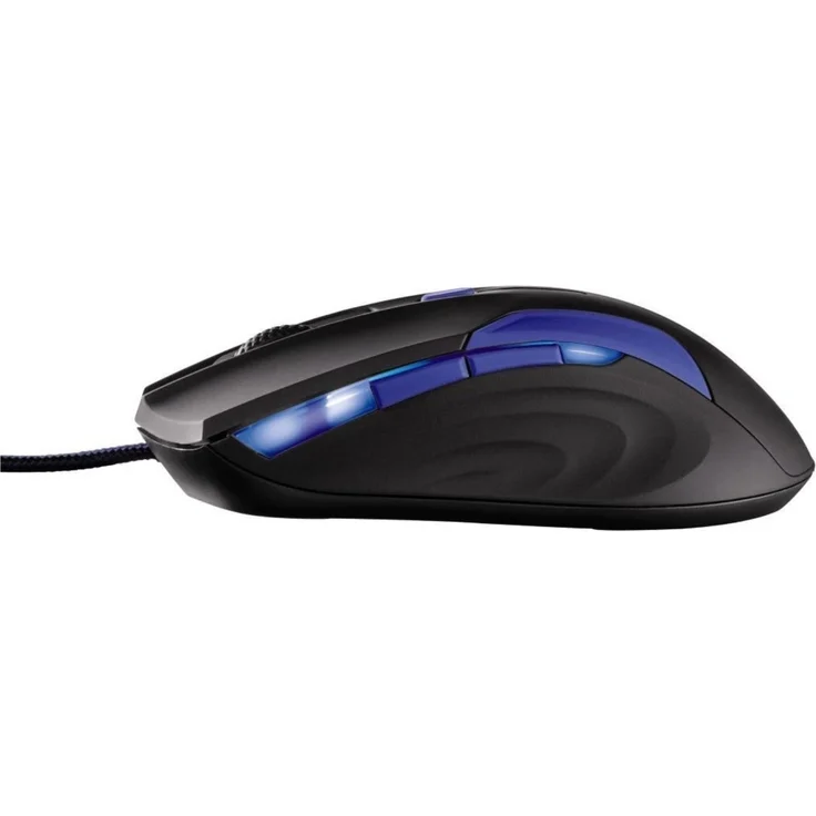 uRage Reaper 3090 Gaming Maus (1GHz, 2m, USB), dpi von 900 - 3500 regelbar, 5 programmierbare Tasten, blaue LEDs, schwarz – Bild 5