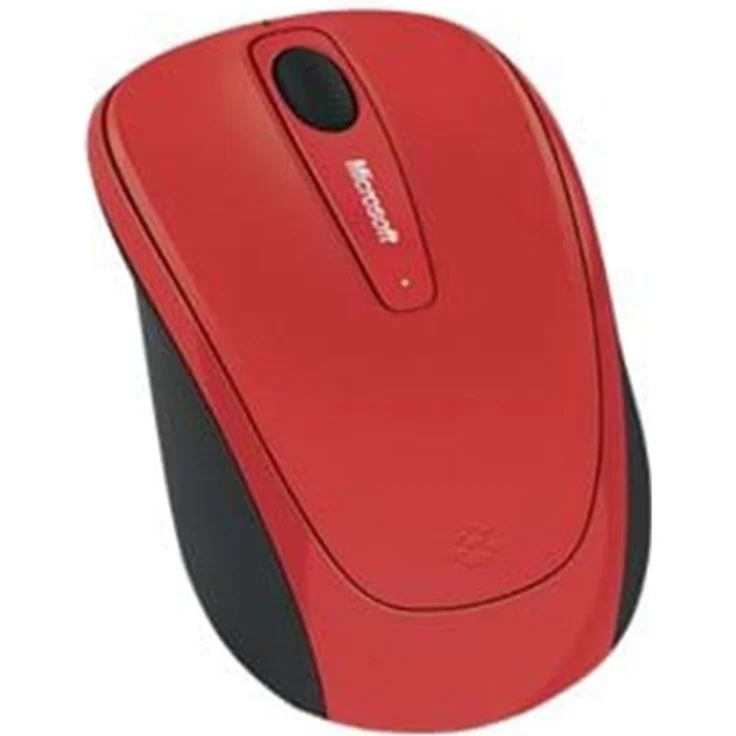 Microsoft Wireless Mobile Mouse 3500 (Maus, rot, kabellos, für Rechts- und Linkshänder geeignet) – Bild 1