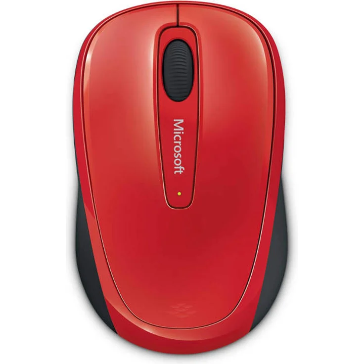 Microsoft Wireless Mobile Mouse 3500 (Maus, rot, kabellos, für Rechts- und Linkshänder geeignet) – Bild 3