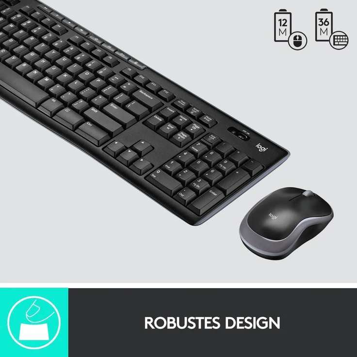 Logitech MK270 Wireless Combo - Tastatur-und-Maus-Set - kabellos - 2.4 GHz - Deutsch QWERTZ (920-004511) – Bild 10