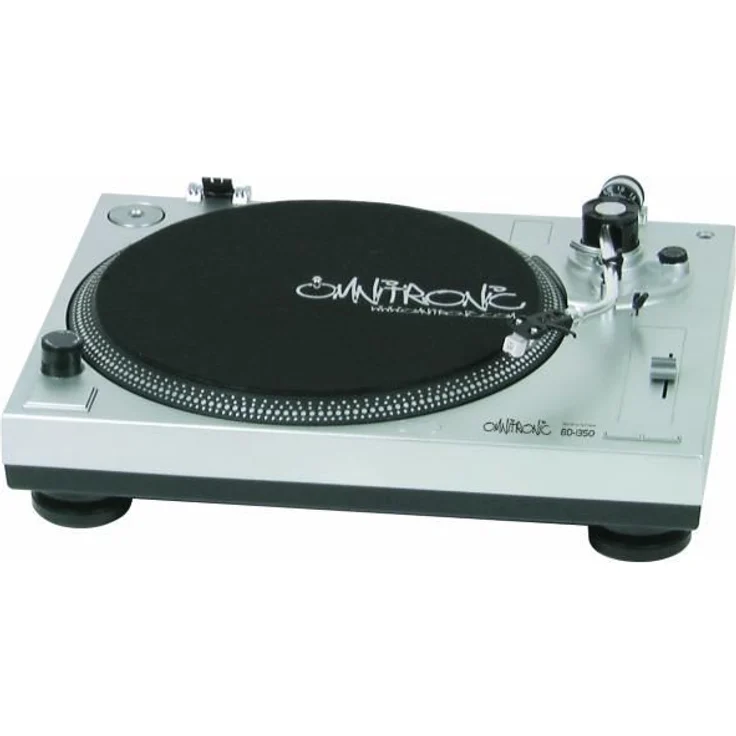 Omnitronic BD-1350 Plattenspieler silber | Riemengetriebener DJ-Turntable | inkl. Tonabnehmer – Bild 3