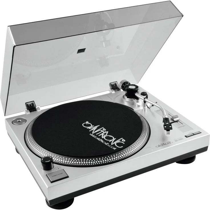 Omnitronic BD-1350 Plattenspieler silber | Riemengetriebener DJ-Turntable | inkl. Tonabnehmer – Bild 2