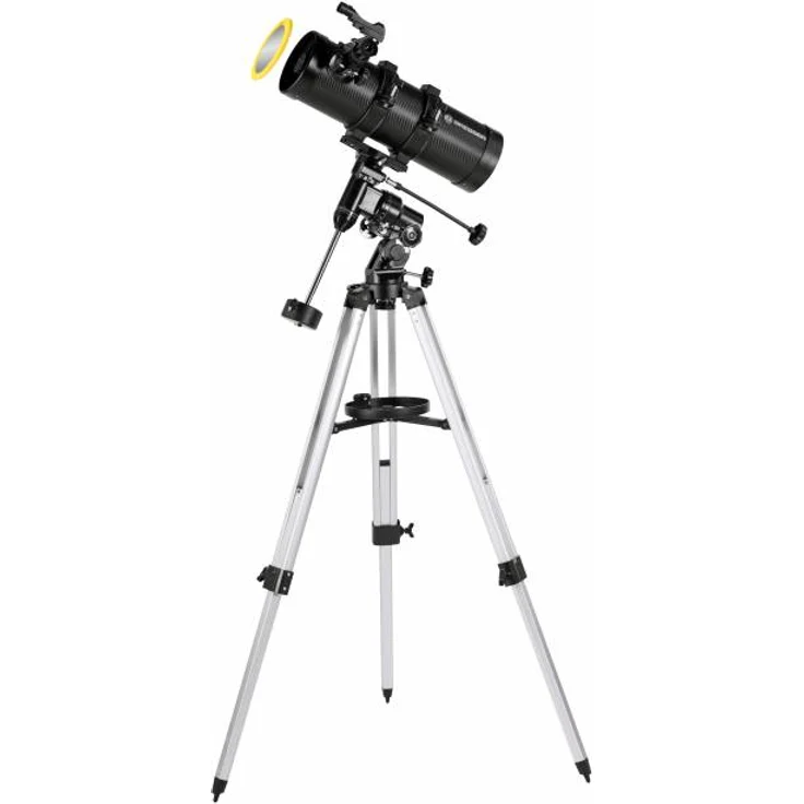 Bresser Spiegelteleskop Pluto EQ 114-500 für Jung und Alt mit Smartphone Kamera Adapter inklusive Stativ und umfangreichem Zubehör – Bild 7