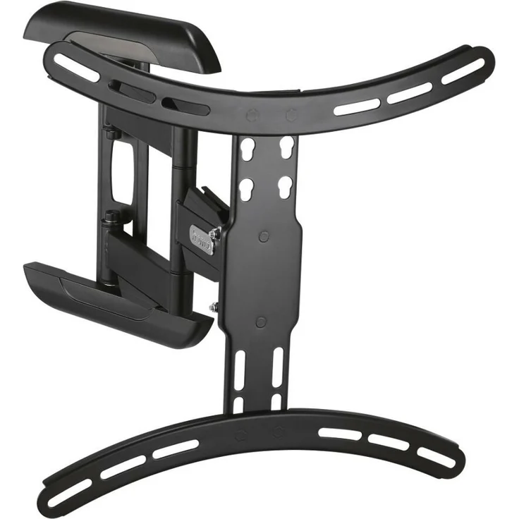 Hama TV-Wandhalterung (neigbar, schwenkbar, vollbeweglich für Fernseher von 32 bis 65 Zoll (81 cm bis 165 cm Bildschirmdiagonale), inkl. Fischer Dübel, VESA bis 400x400, max. 35 kg) schwarz – Bild 2