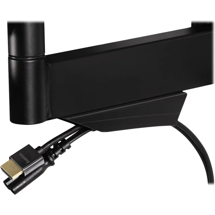Hama TV-Wandhalterung (neigbar, schwenkbar, vollbeweglich für Fernseher von 32 bis 65 Zoll (81 cm bis 165 cm Bildschirmdiagonale), inkl. Fischer Dübel, VESA bis 400x400, max. 35 kg) schwarz – Bild 3