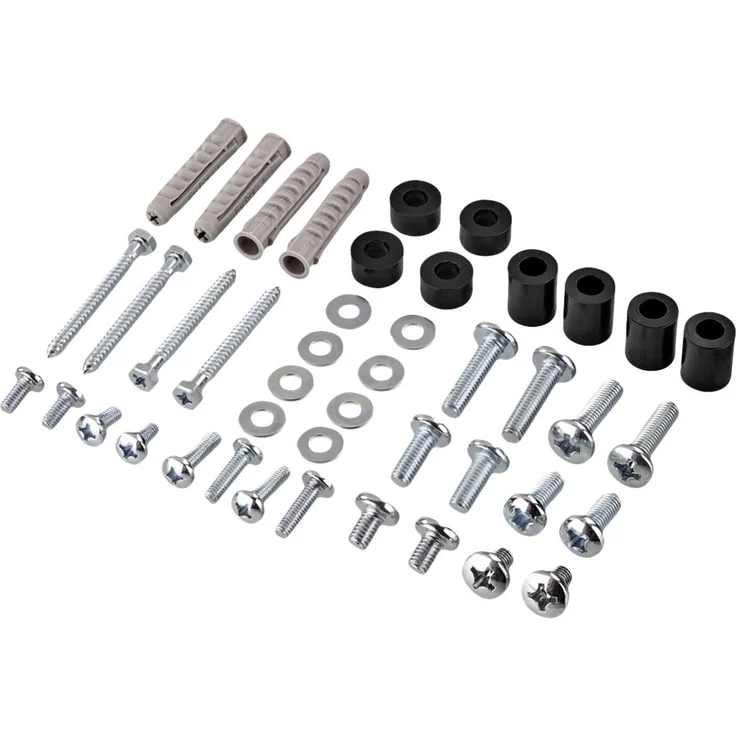 Hama TV-Wandhalterung (neigbar, schwenkbar, vollbeweglich für Fernseher von 37 bis 75 Zoll (94 cm bis 191 cm Bildschirmdiagonale), inkl. Fischer Dübel, VESA bis 600x500, max. 45 kg) schwarz – Bild 4