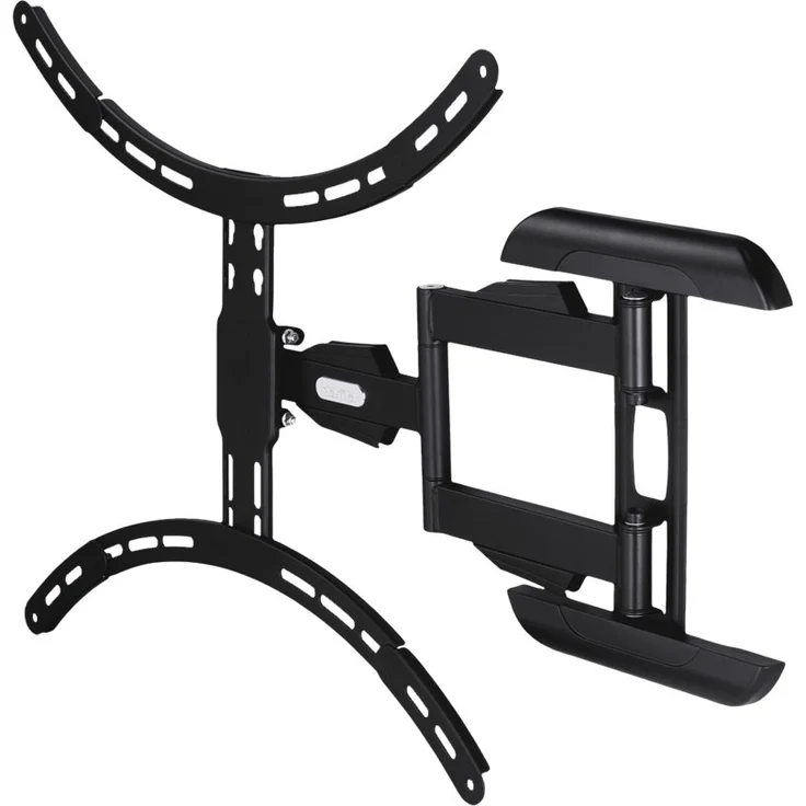 Hama TV-Wandhalterung (neigbar, schwenkbar, vollbeweglich für Fernseher von 37 bis 75 Zoll (94 cm bis 191 cm Bildschirmdiagonale), inkl. Fischer Dübel, VESA bis 600x500, max. 45 kg) schwarz – Bild 6