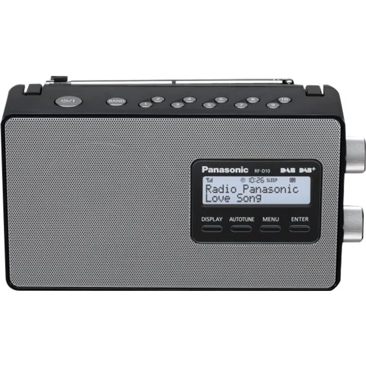 Panasonic RF-D10EG-K Digitalradio (DAB+-UKW Tuner, Netz- und Batteriebetrieb) schwarz – Bild 2
