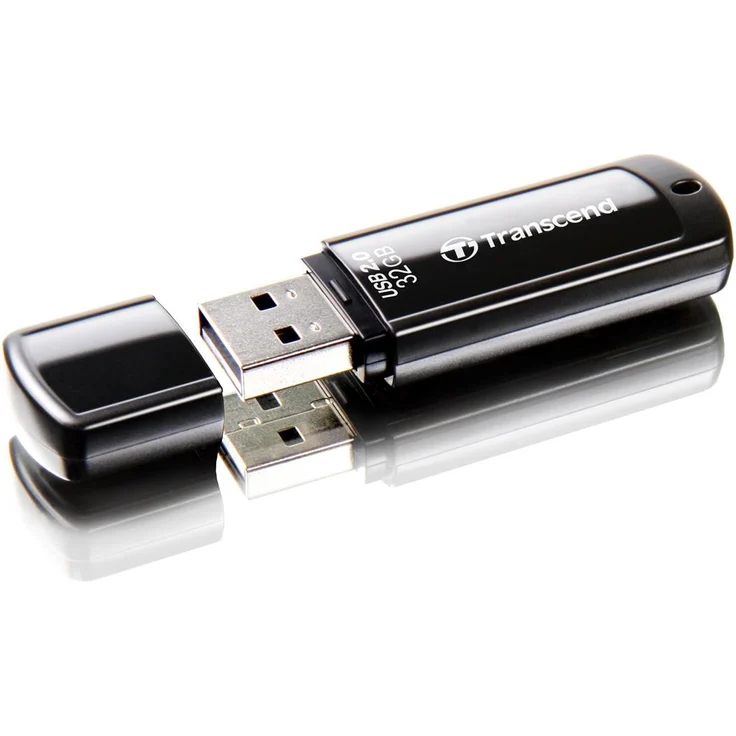 Transcend TS32GJF350 JetFlash 350 32GB USB-Stick (nur 8,5g) schwarz – Bild 2