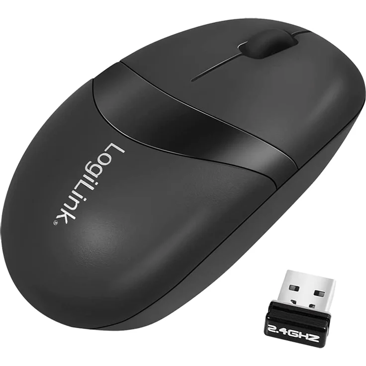 LogiLink ID0114 Kabellose Optical Maus, 2,4GHZ, 1200dpi, schwarz – Bild 2
