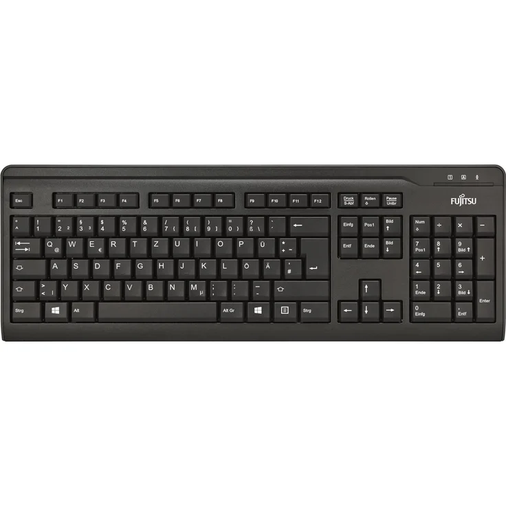 FUJITSU KB410 Tastatur USB Schwarz deutsches Layout QWERTZ 1,8m USB Leitung – Bild 2