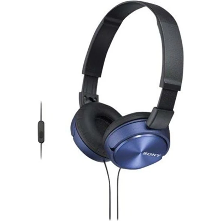 Sony MDR-ZX310AP On-Ear-Kopfhörer mit Mikrofon, blau – Bild 4