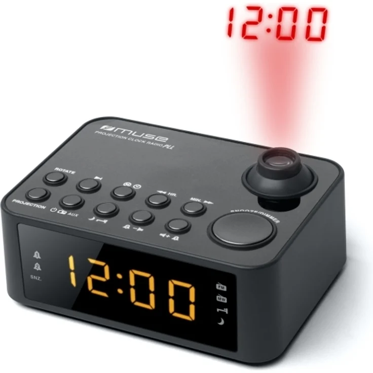 Muse M-178 P Radiowecker mit Uhrzeitprojektion – Bild 2