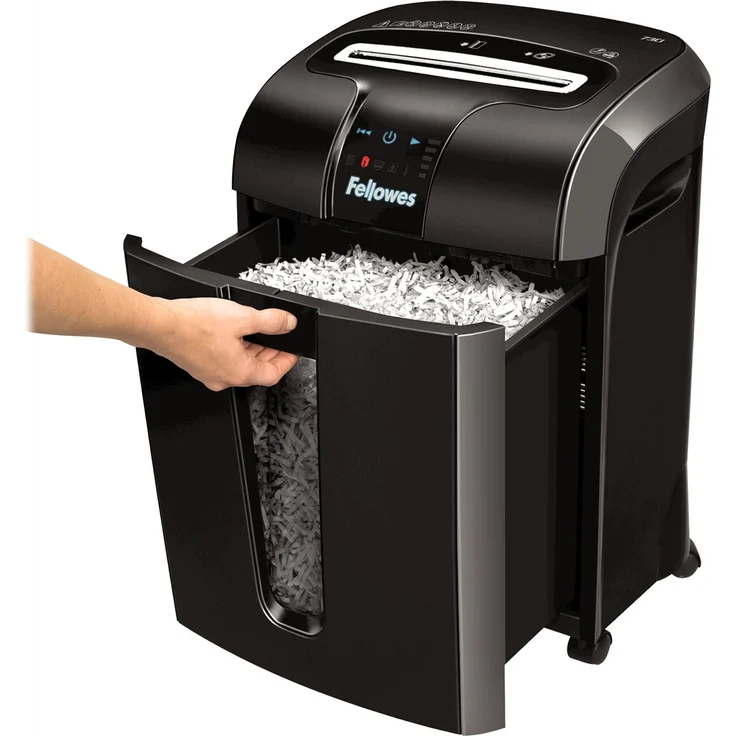 Fellowes Aktenvernichter Powershred 73Ci, Partikelschnitt (P-4) 12 Blatt, für das Büro oder Home Office, 100% Staufrei, SafeSense Technologie, geeignet zur Datenschutz-Grundverordnung (DSGVO) – Bild 6