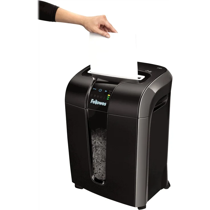 Fellowes Aktenvernichter Powershred 73Ci, Partikelschnitt (P-4) 12 Blatt, für das Büro oder Home Office, 100% Staufrei, SafeSense Technologie, geeignet zur Datenschutz-Grundverordnung (DSGVO) – Bild 4