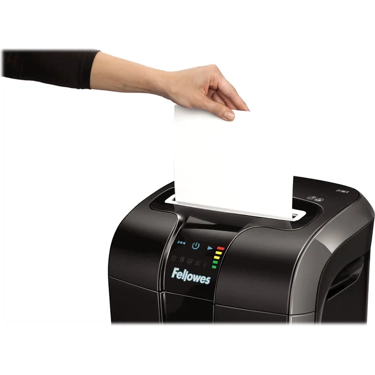 Fellowes Aktenvernichter Powershred 73Ci, Partikelschnitt (P-4) 12 Blatt, für das Büro oder Home Office, 100% Staufrei, SafeSense Technologie, geeignet zur Datenschutz-Grundverordnung (DSGVO) – Bild 5