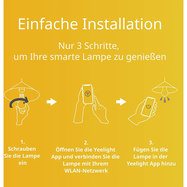 Yeelight Smart LED Lampe 1S (Dimmbar) – Bild 4