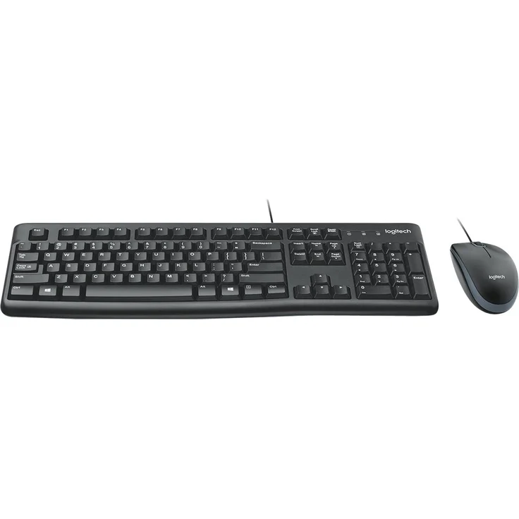 Logitech MK120 Kabelgebundenes Tastatur-Maus-Set, Optische Maus, USB-Anschluss, PC-Laptop, Italienisches QWERTY-Layout - schwarz – Bild 8