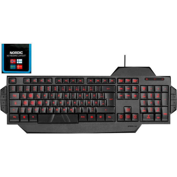 RAPAX Gaming Keyboard, black - NOR Layout QWERTY) – Bild 2