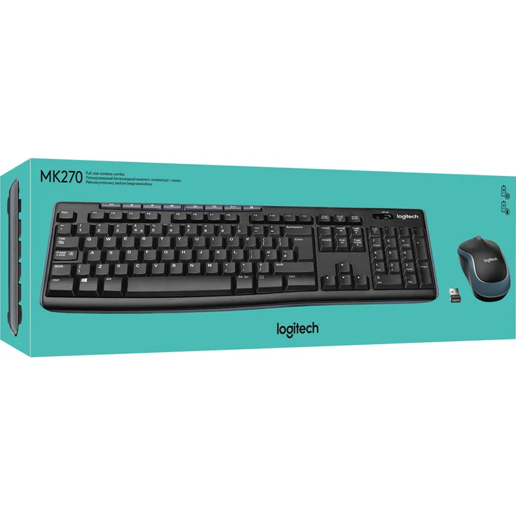 Logitech MK270 Wireless Combo - Tastatur-und-Maus-Set - kabellos - 2.4 GHz - Spanisch QWERTY (920-004513) – Bild 8