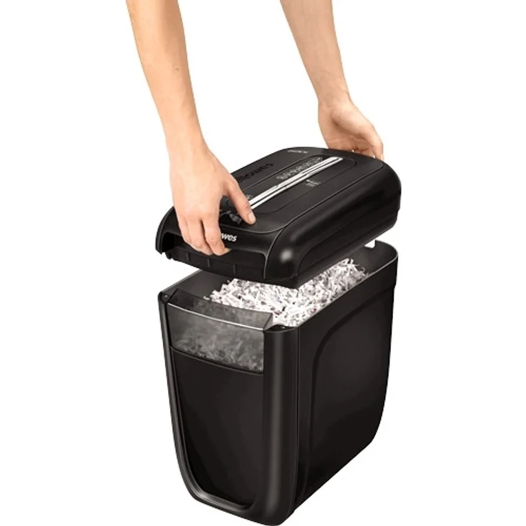 Fellowes Aktenvernichter Powershred 60Cs, Partikelschnitt (P-4), 10 Blatt, für Zuhause - Home Office, mit patentierter SafeSense Technologie – Bild 3