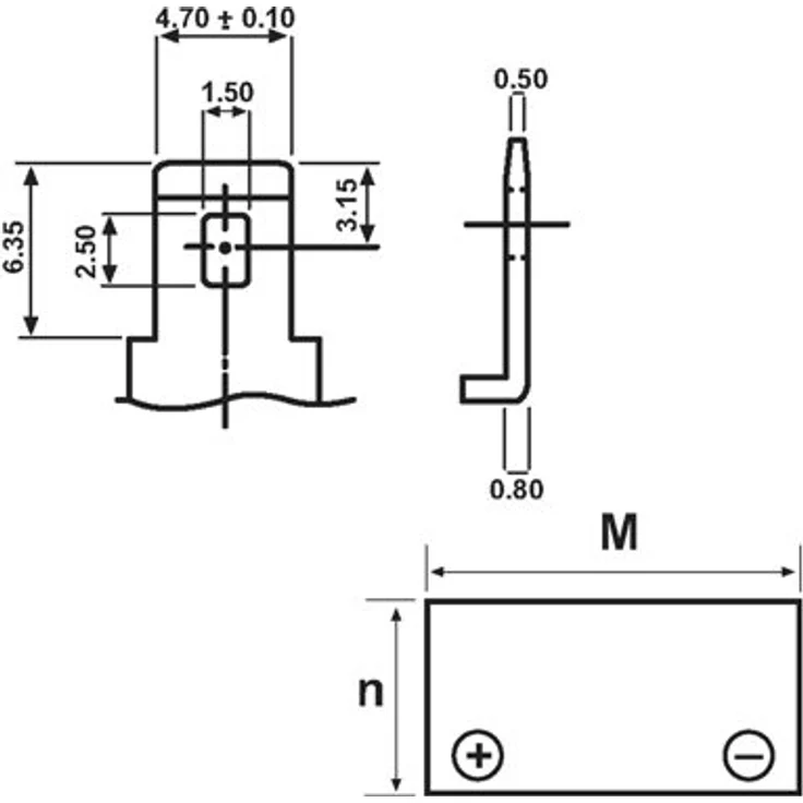 Yuasa NP4-12 4Ah 12V Bleiakku / AGM NP 4-12 – Bild 2