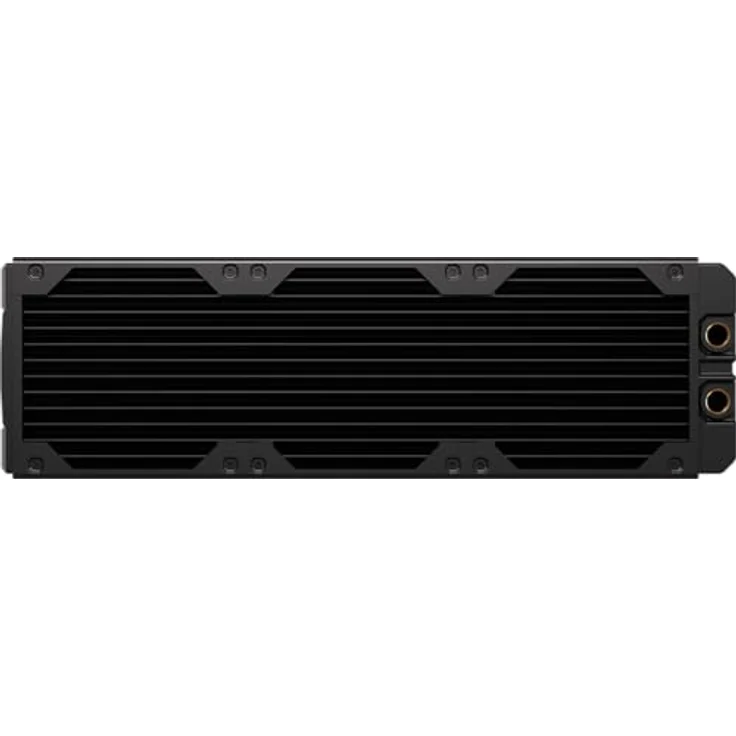 Corsair Hydro X Series XR7 360 V2 Radiator, 360 mm, schwarz, Kupfer- und Messing-Aufbau, 6x 120-mm-Lüfter kompatibel, Push-Pull-Konfiguration, 54 mm dick, 2x G1/4-Anschlüsse – Bild 1