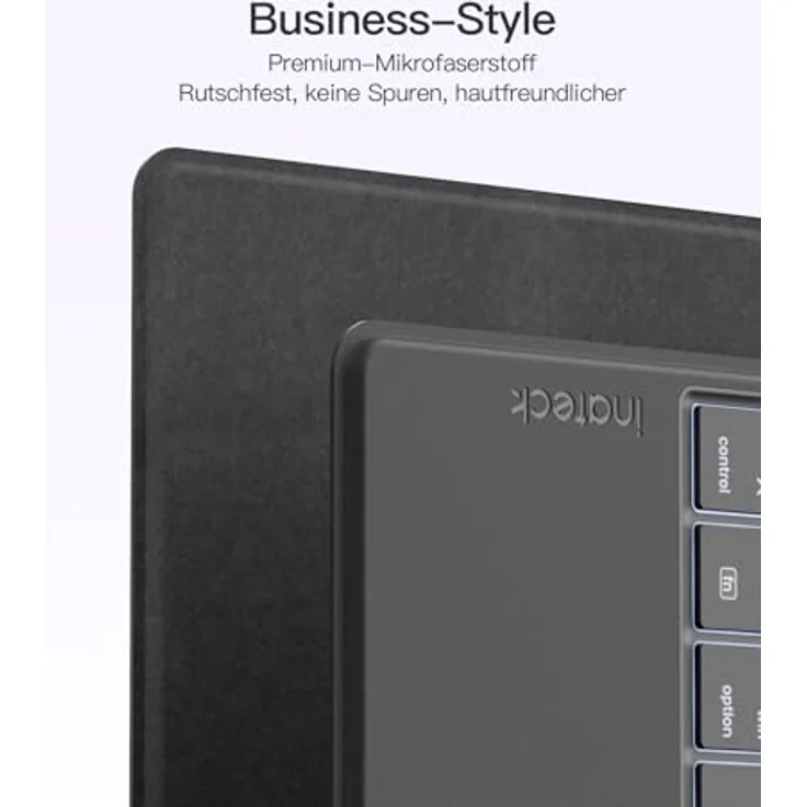 Inateck Tablet Tastatur mit Touchpad, KI-Funktion, 7-Farbiger Hintergrundbeleuchtung, QWERTZ, Ultra Slim für Windows, iPad OS, Android, iOS-Systeme, KB01104 – Bild 3