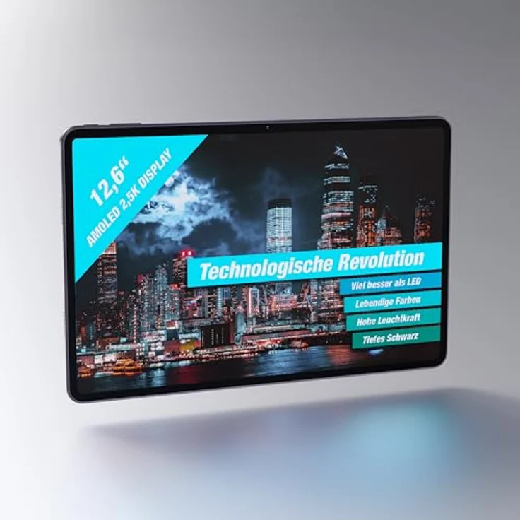 VALE Tablet V12X LTE, 12,6" AMOLED, MediaTek G99, 16GB RAM, 128GB Speicher, Android 15, Dual-SIM, inkl. Stift & Hülle, Dunkelgrau – Bild 2