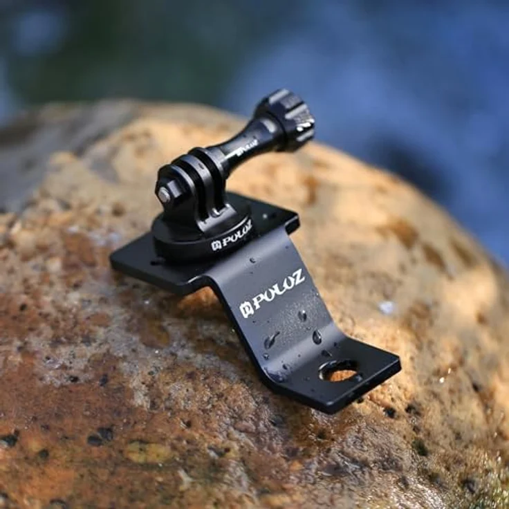PULUZ Motorrad Halterung für GoPro Hero12/11/10/9/8/7/6/5, Insta360 Ace und DJI Osmo Action 4, Aluminium-Legierung, stabil und vielseitig einsetzbar – Bild 2