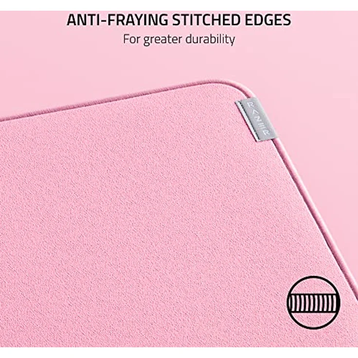 Razer Strider L - Hybrid-Mauspad mit weicher Unterseite und Oberseite für sanfte Swipes (Optimiert Optische Maussensoren, rutschfest) Quartz, RZ02-03810300-R3M1 – Bild 5