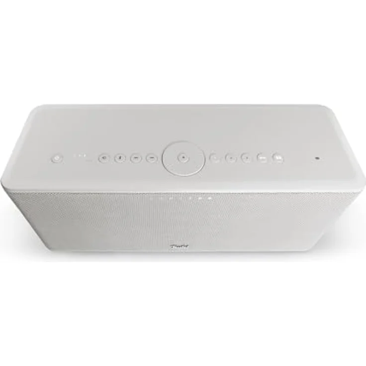 Teufel Motiv Home - All-In-One Smart Speaker - Kabelloser Tragbarer Bluetooth Lautsprecher mit WLAN Musikstreaming und Akku, Airplay 2, Chromecast, Kraftvoller Multiroom Speaker - weiß – Bild 2