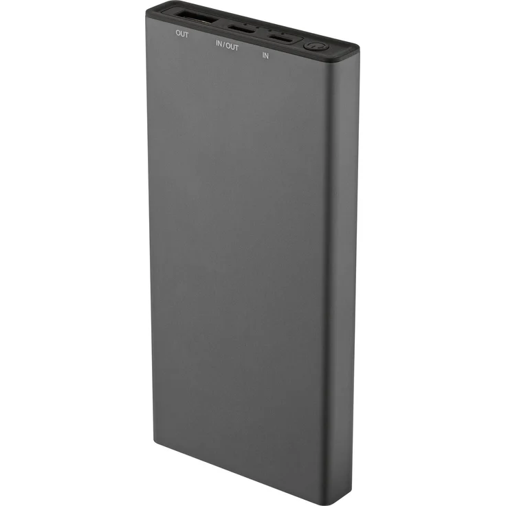 QUALO Recycling Powerbank QRPB5-12-18, 5000 mAh mit 12W Ladeleistung, grau